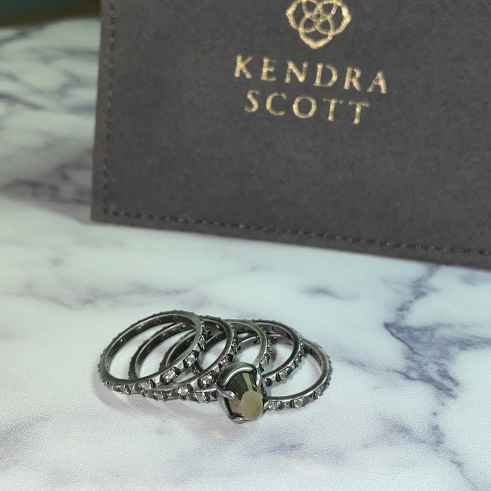Kendra Scott Size 6 Silver Stackable Ring Set - image 1